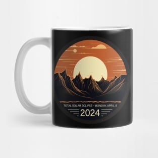 Celestial Dance 2024: North America's Solar Spectacle Mug